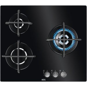 AEG HKB63320NB (949640922) Placa de cocción de gas Serie 6000 Gas on Glass de 60 cm